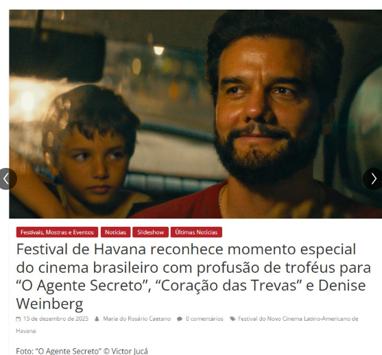 iago_nova's tweet photo. 🏆✨ Premiação histórica!
🎉 Coração das Trevas foi premiado com o Coral de Melhor Longa-Metragem de Animação no Festival Internacional del Nuevo Cine Latinoamericano de La Habana.
Dividimos o palco com o premiadissimo "O Agente Secreto" e o Brasil deixou sua marca!
Gracias Cuba! https://t.co/0zG3cEk0hb