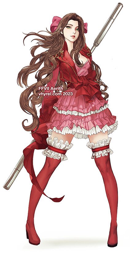 Aerith. [2023]. 🌼 #FFVII #FF7. Shop: vhyrel.com
