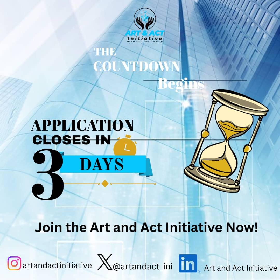 artandact_ini's tweet photo. Application closes in 3 days! Send this to a senior secondary school student in the arts or commercial field today.

Link to apply:
https://t.co/50LcdiHJtg https://t.co/URBWChztdZ