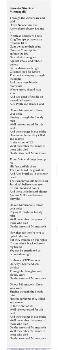 BruceLyricsNL's tweet image. Lyrics Streets of Minneapolis