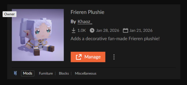 KhaozHT's tweet photo. 1K DOWNLOADS OMG!"#3!)?756
New update now available, introducing Fern Plushie
Thanks everyone😭

— More projects coming soon
https://t.co/JzsfusOaqS https://t.co/mGUMpwPaqa