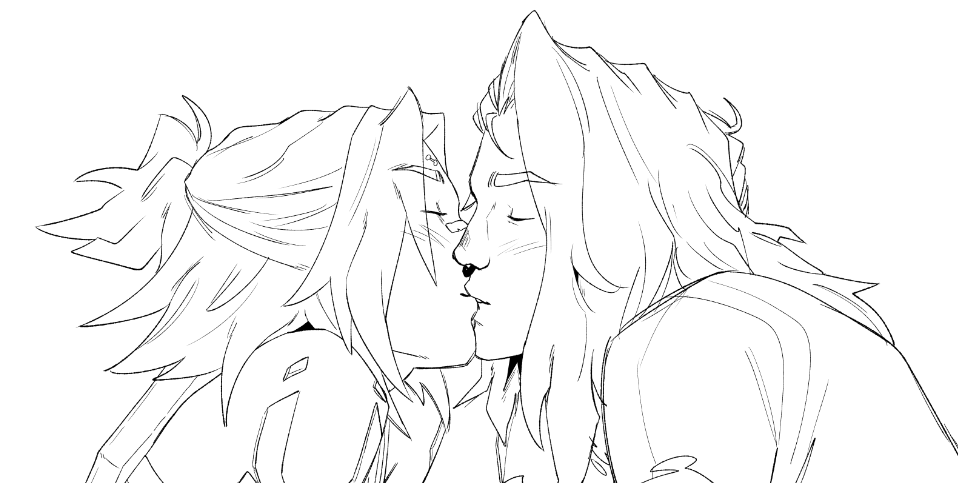OniiiArts's tweet photo. SMOOCHING  WIP

#VALORANT #VALORANTFANART #FadeShock #Fade #Neon https://t.co/BqsgFDxiAg