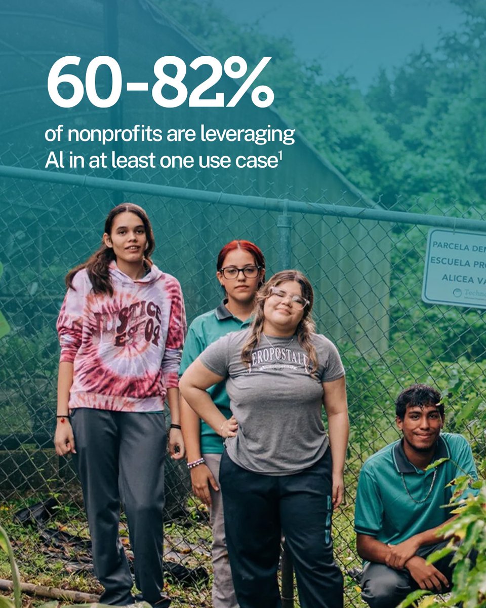 TechnoServe's tweet photo. AI is helping nonprofits improve fundraising, predict droughts &amp; disease risks, and even optimize programs. 

Read how TechnoServe is leveraging it to make strides in the fight against poverty. https://t.co/MMv3AKUQEH

#AIforGood #Nonprofits #DataForImpact #TechnoServe https://t.co/f85eIKV9Z5