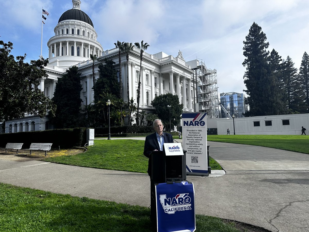 JUST IN: New lawsuit filed to block SB 1137 - the California law that requires oil wells be at least 3,200 ft away from certain locations including schools, homes, and hospitals. 

NARO-CA, the California chapter of the National Association of Royalty Owners, is joining with