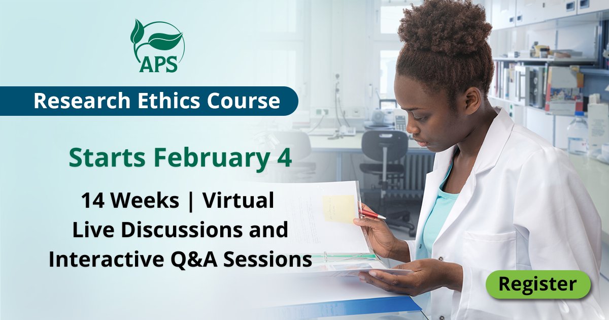 plantdisease's tweet image. Our #researchethics Course begins in one week! 

Learn how to address research misconduct by others and build essential skills for responsible collaboration, publishing, and peer review. 

bit.ly/4qapI5m

 #apscourse