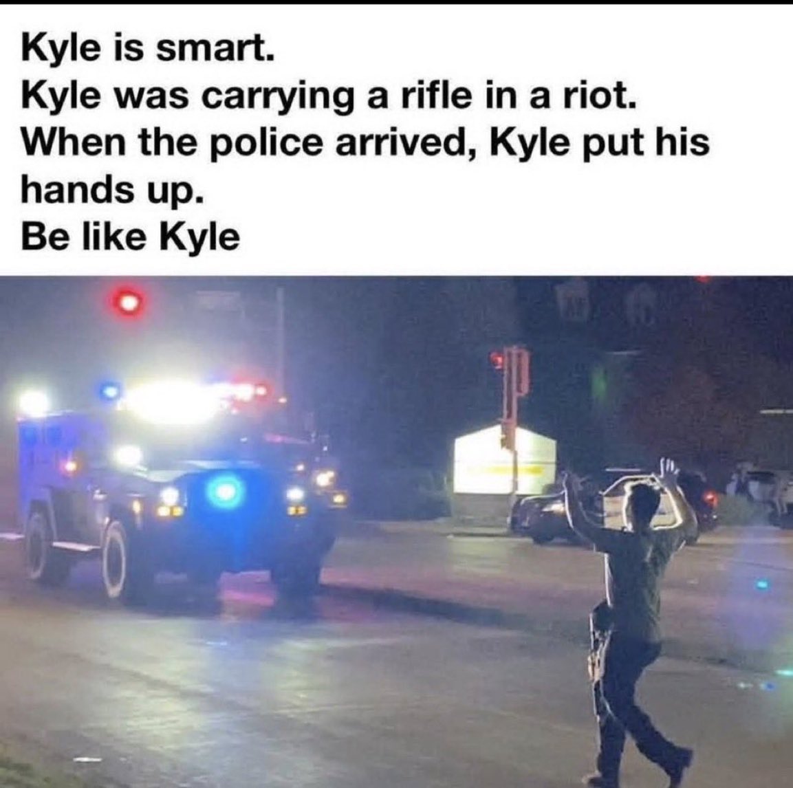 OrionRizzu1682's tweet image. The moral is don't be like the two complete dumbasses. 
Be like Kyle be smart.