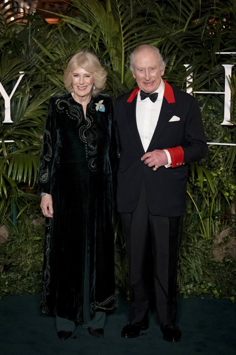 aaronchown's tweet image. A privilege to photograph King Charles III and Queen Camilla attending the premiere of Finding Harmony: A King's Vision, at Windsor Castle. The documentary outlines Charles' philosophy of harmony, which encourages people to see themselves as part of nature, not apart from nature.