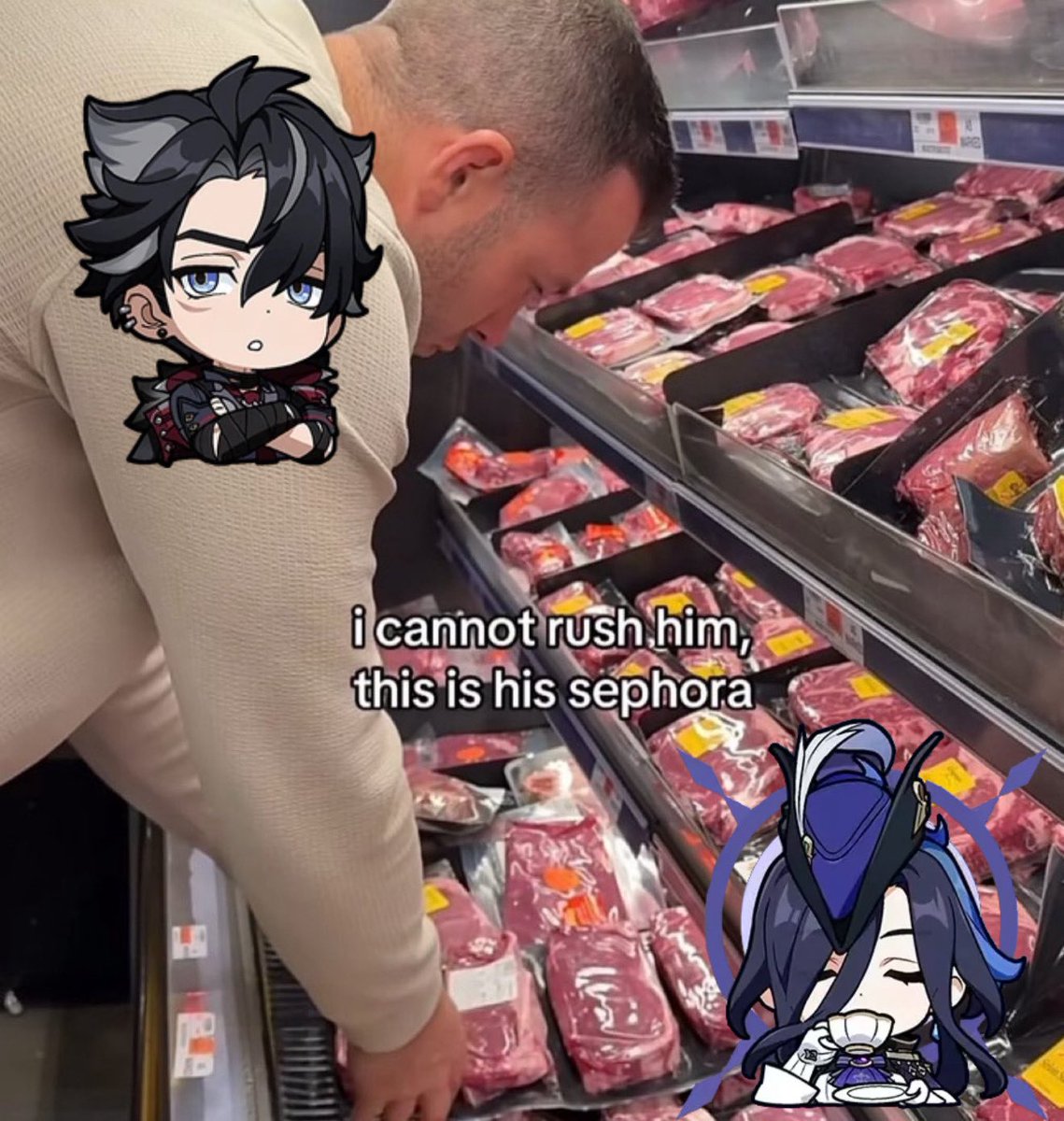 fiishbowl_'s tweet image. he searches tirelessly for the perfect ribs