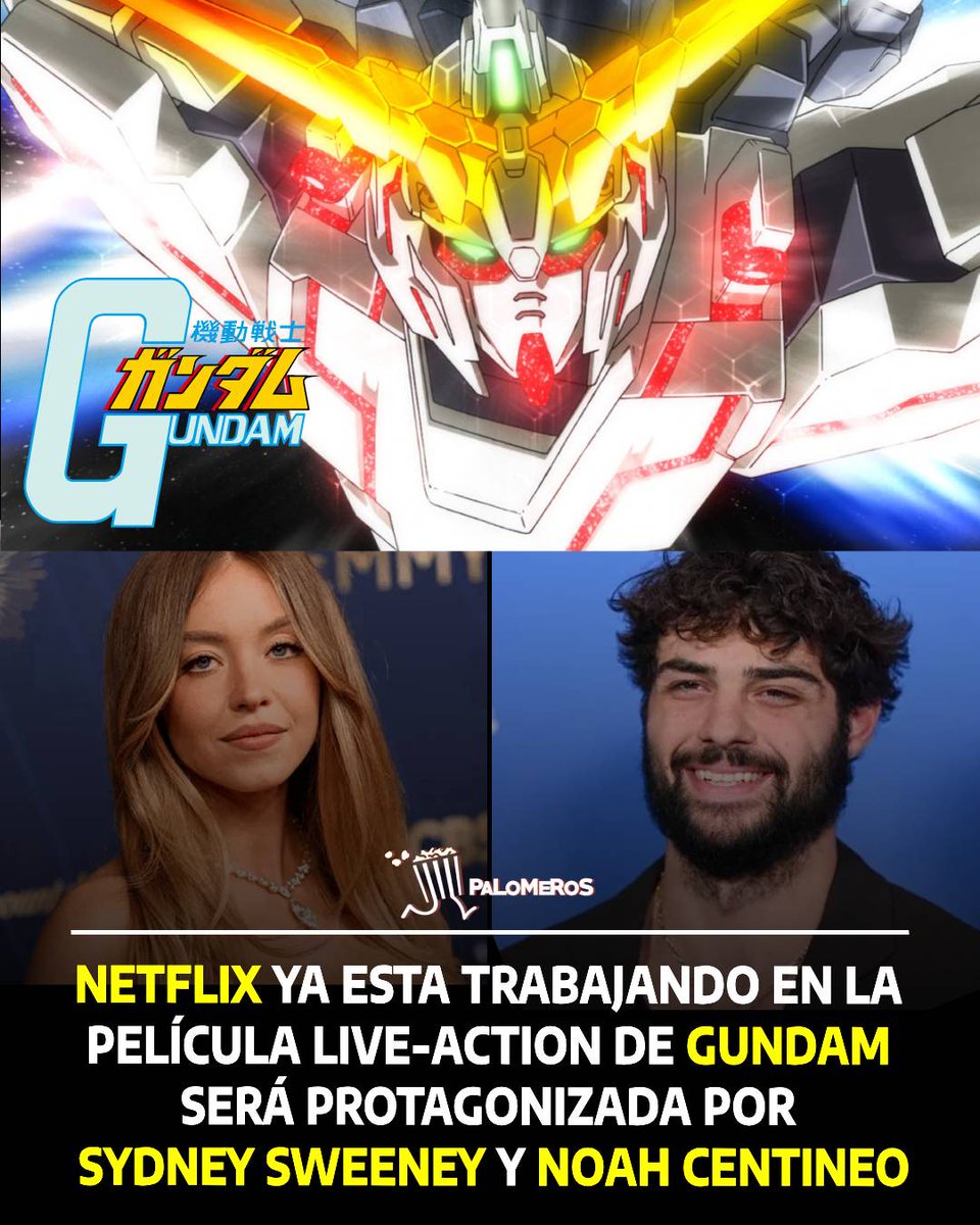 Netflix ya esta trabajando en la película live-action de #GUNDAM 🎞️

Será protagonizada por Sydney Sweeney y Noah Centineo.

Vía: Deadline