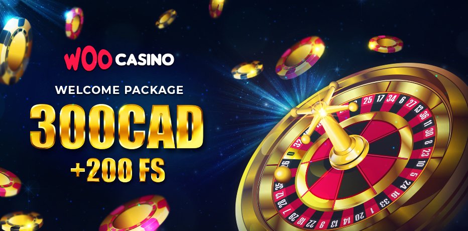 Woo Casino interface showcasing games and bonuses
