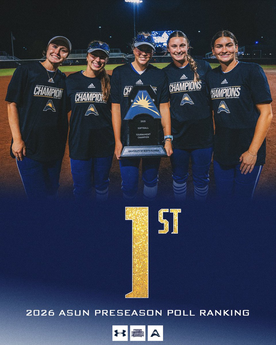 OspreySB's tweet image. The reigning champs start at the top‼️

#SWOOP | @ASUNSports