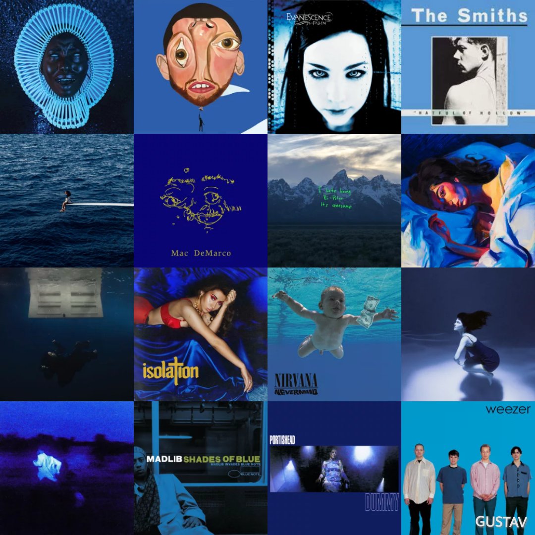 behind every depressed person is a
blue album