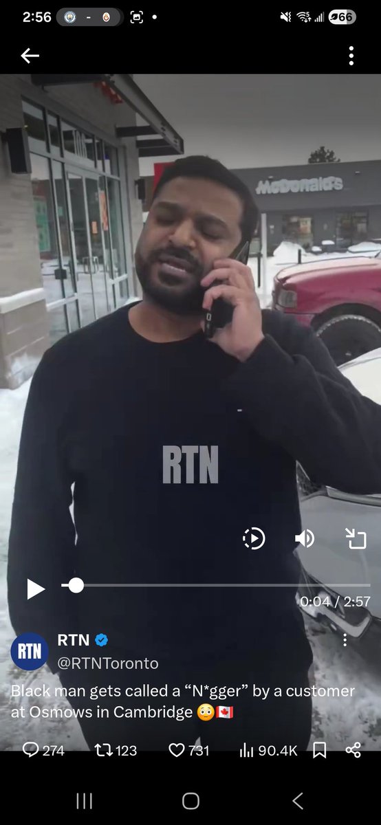 <a href="/RTNToronto/">RTN</a> This is the Indian Dude that used racial slurs on a Black brother. Internet please do your thing and get us his identity. We want to let his employer know that they have a racist working for them.