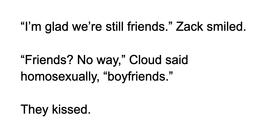 This fanfic shit easy af