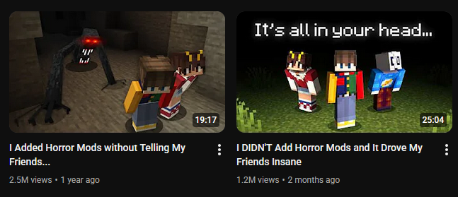 i find it very funny that my two most popular videos are me doing a thing, and then me simply not doing that thing