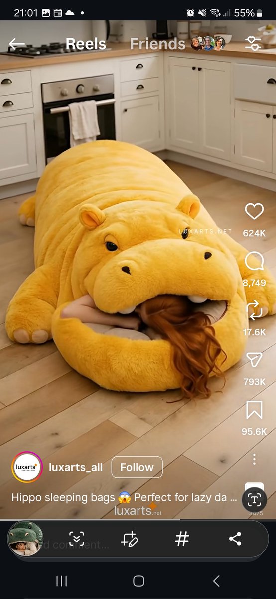 Even hoor, wie koopt er zoiets? #hippo #slapen