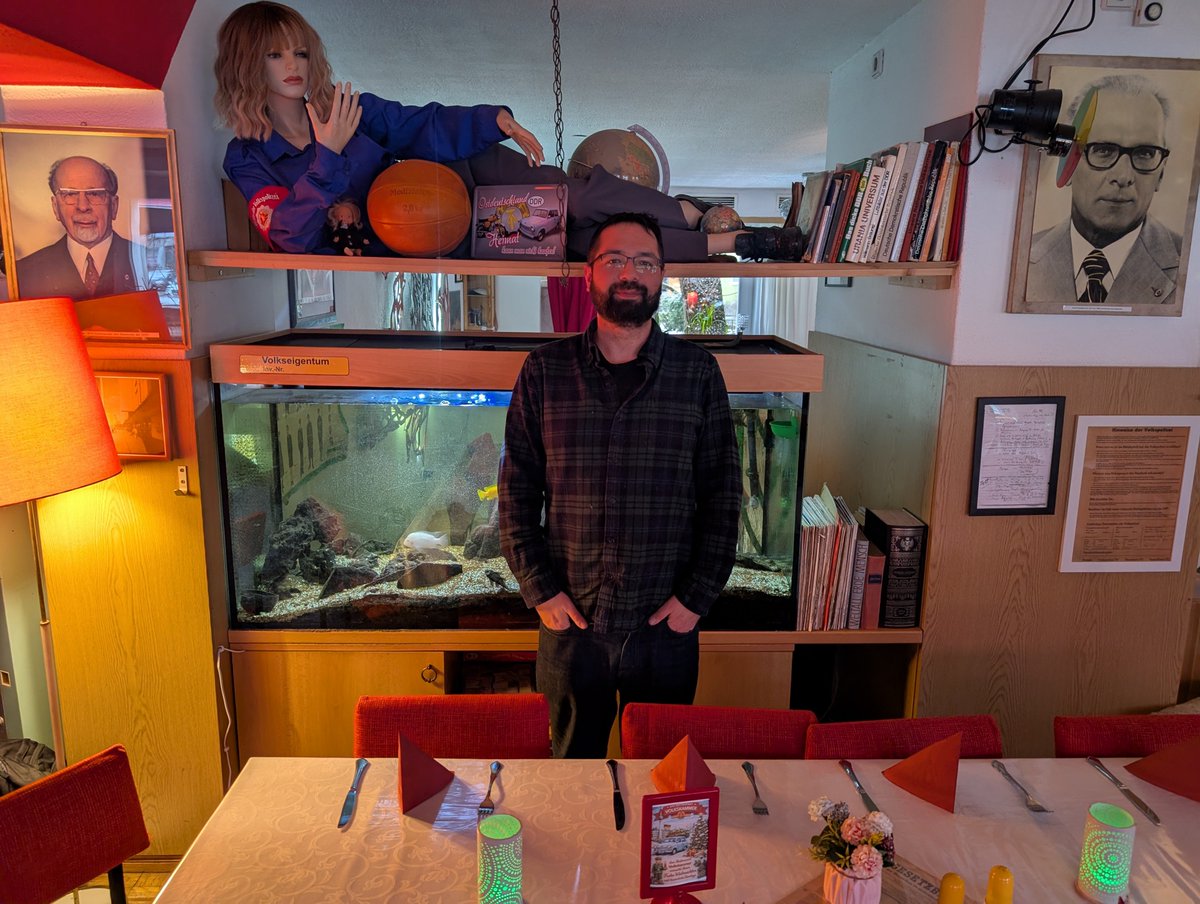 ChrisDMott's tweet image. The best place to eat on the fun side of the Berlin Wall