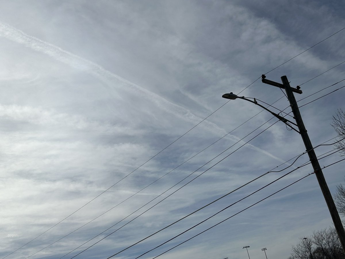 ForwardNebraska's tweet image. Clear blue skies gave way to haze. It’s not cloudy. It’s #nebraskachemtrails Kearney, Buffalo Co, NE 1-28-26. 2 pm.