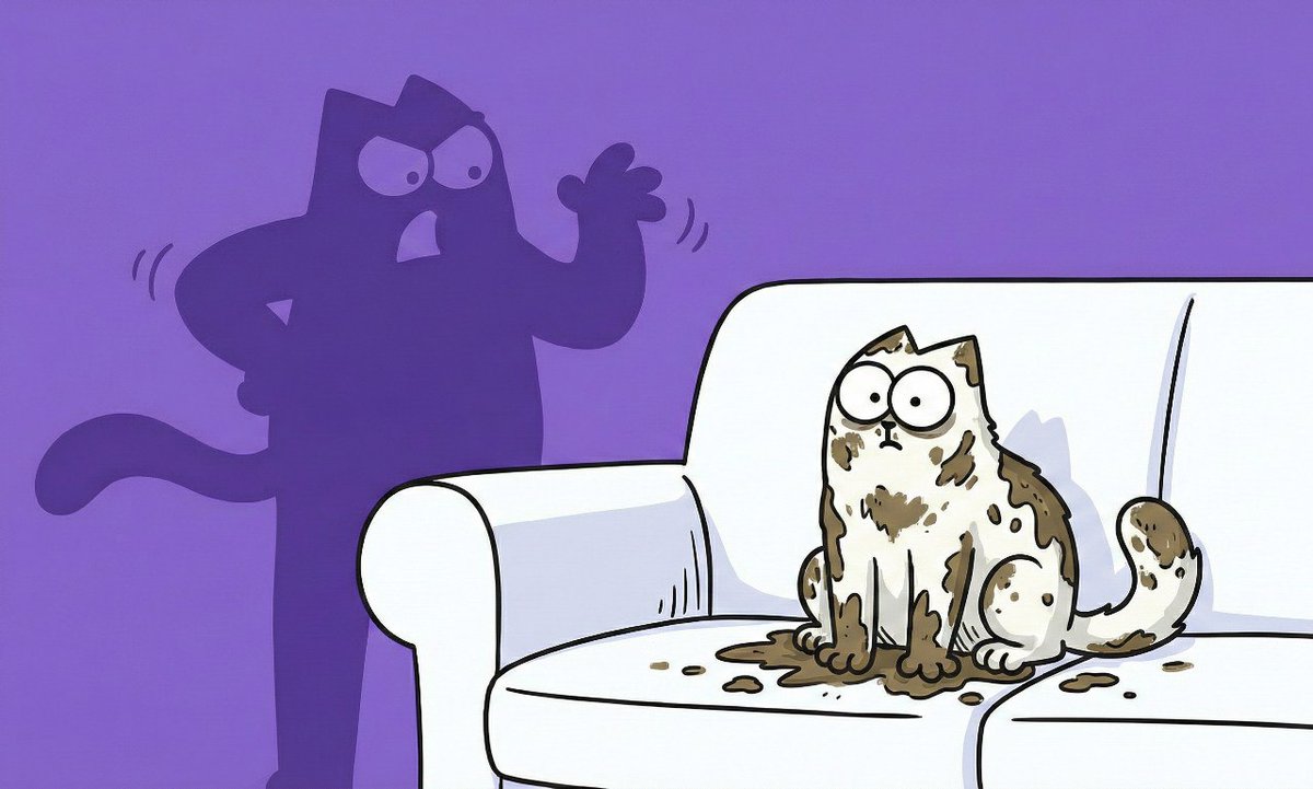 SimonsCatMeme's tweet image. Me judging my actions like: