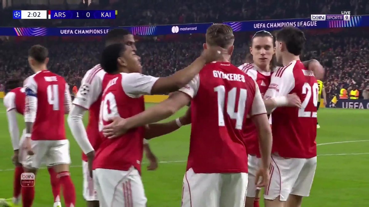 أرسنال يسجل مبكرًا عن طريق غيوكيريس 