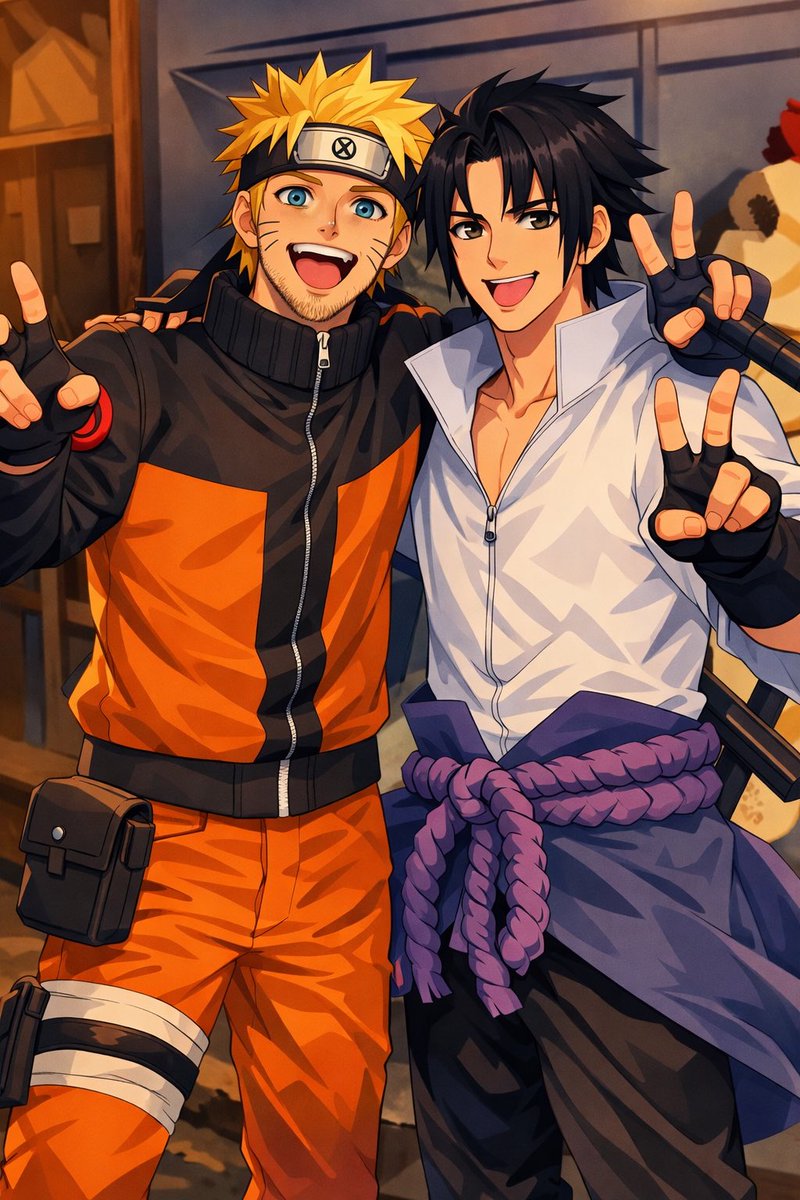 Aldo Usumaki y Aaron Uchiha 🧡💜