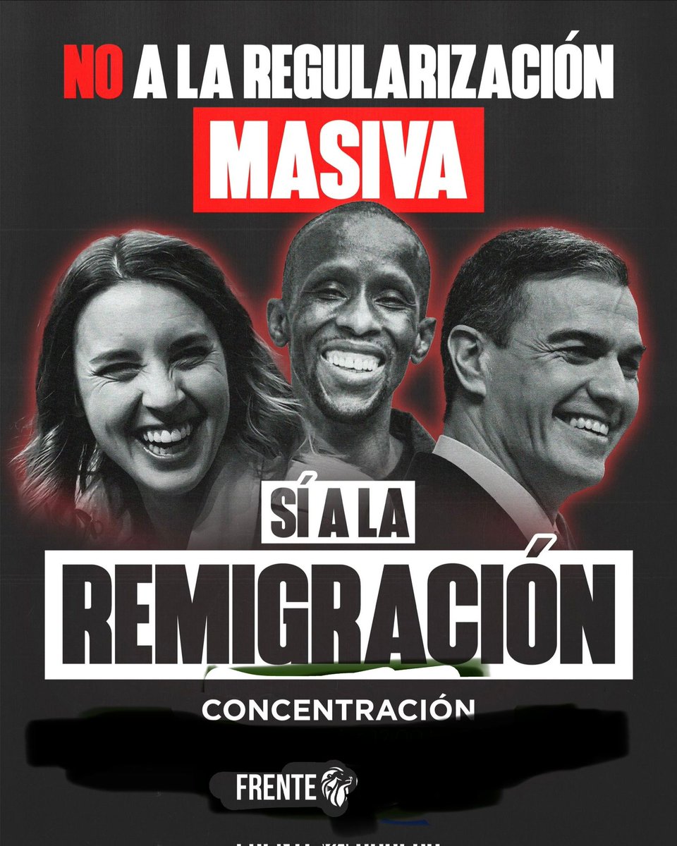 Serigne_Mbaye_'s tweet photo. Alegría y risas ante las lágrimas de los racistas 🤣🤣
Convocan una concentración contra la regularización.
Que sigan rabiando. https://t.co/jFQJ5X38wa