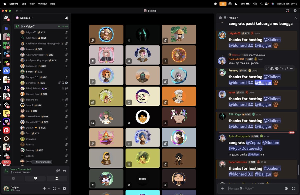 Thank you everyone for participating our event on <a href="/SeismicSys/">Seismic</a> !

Congrats to our winner (<a href="/TAHAMOHAMEDATA/">Zeppz</a> <a href="/0xgodam/">Godam</a> <a href="/drunkenryu1/">5% || Ryu-J</a>)

Also special thanks for my partner <a href="/blonerd/">bl⊙nerd</a> and <a href="/xialiems/">Xialiem</a>, let's make another banger event later!