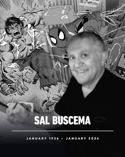 CarciofoC's tweet photo. La Carciofo Comics piange la scomparsa di Sal Buscema, icona dei fumetti Marvel di origini italiane, morto il 23 gennaio nella sua casa in Virginia all'età di 89 anni, a pochi giorni dal 90º compleanno.

Riposa in pace, maestro. https://t.co/Kb1lgsqrsI