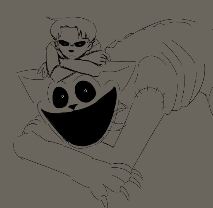 old art w ghost theo and catnap, i should redraw this..
#PoppyPlaytime #PoppyPlaytimefanart #fanart #catnap #PPT