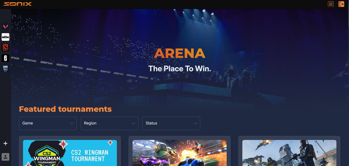 🔥 Get ready to LEVEL UP! 🔥

SONIX Arena is dropping soon — the ultimate esports tournament hub where players compete for prizes, glory &amp; community fame and TOs run pro-level events with brackets, live results, streaming &amp; more! 🚀🎮

#Esports #Gaming #Tournaments
