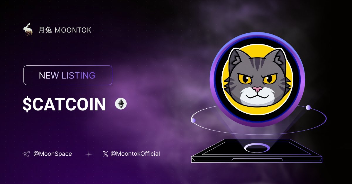 MoontokListing's tweet photo. ⚡ 月兔雷霆 - Moontok Xpress

Catcoin ( $CATCOIN )
https://t.co/lkvXNEU3ZN

0xC0FE7F77ed2f522978b719372282ca89de8cF3e4

LIQ: $147,531 | MC: $2,062,965

#altcoin #memecoins @officialcatcoin @moontokofficial https://t.co/IjdR5DzrjW