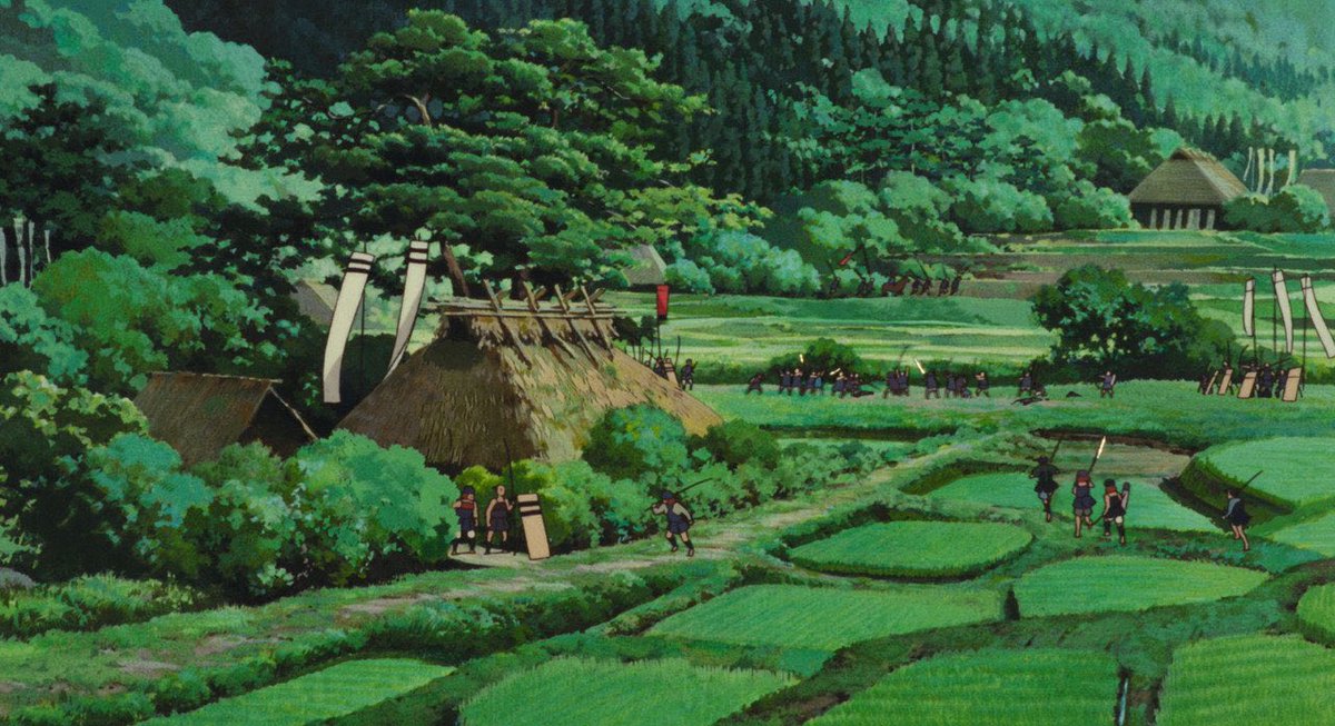 SciFiArchives's tweet image. Backgrounds from 'Princess Mononoke'