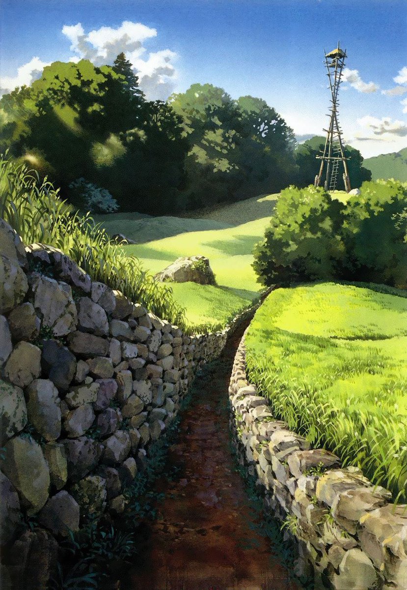 SciFiArchives's tweet image. Backgrounds from 'Princess Mononoke'