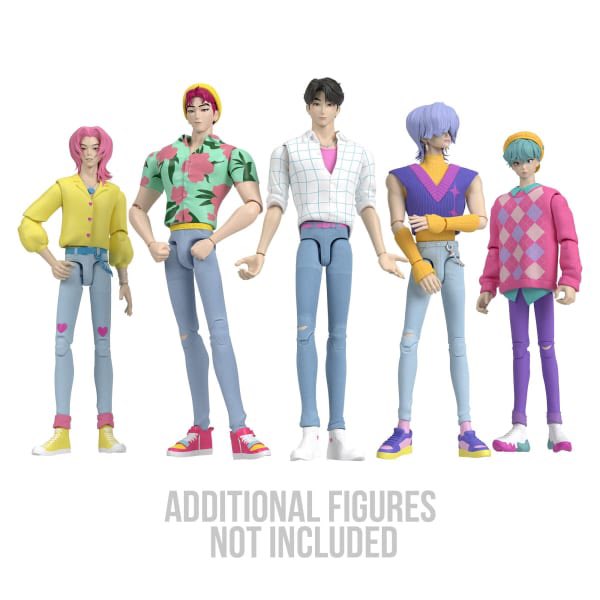 preterniadotcom's tweet image. Official product photography for the Mattel K-Pop Demon Hunters 6.5” action figure line. Single figures are around $22 MSRP and 2-pack is around $44.