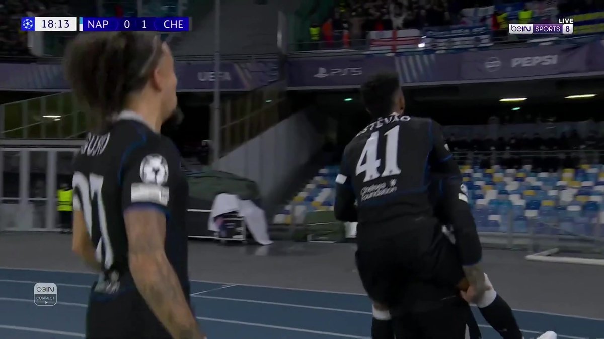 إنزو يسجل الهدف الأول لصالح تشيلسي في شباك #نابولي 