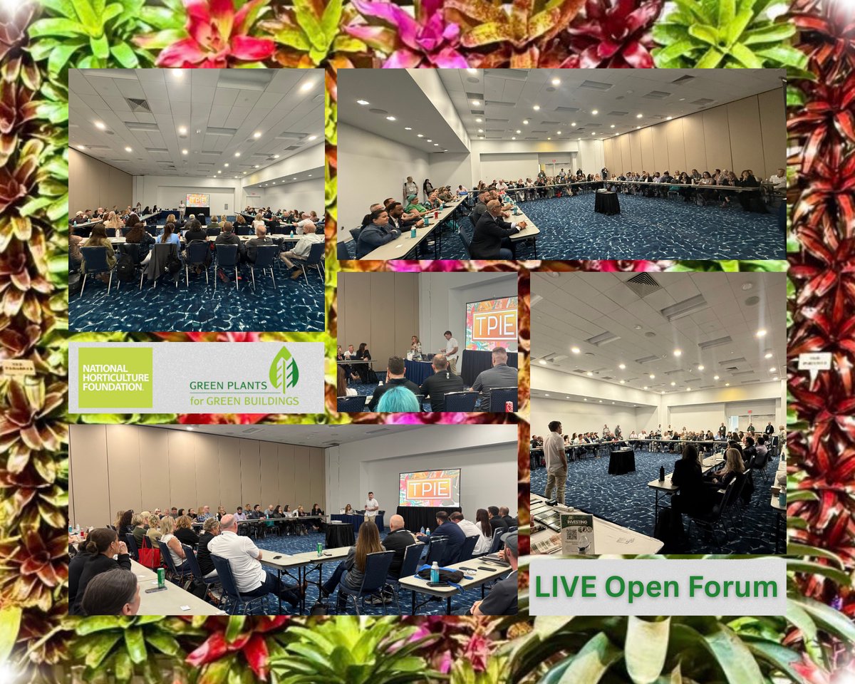 🌿 Huge success at #TPIE2026! GPGB’s Live Open Forum with the National Horticulture Foundation brought together 100+ plant &amp; green building leaders for meaningful conversation and connection. 🌱
💻 Join our monthly virtual Supporter Open Forums: forms.gle/mg9DDSr8Tmhwmn…
