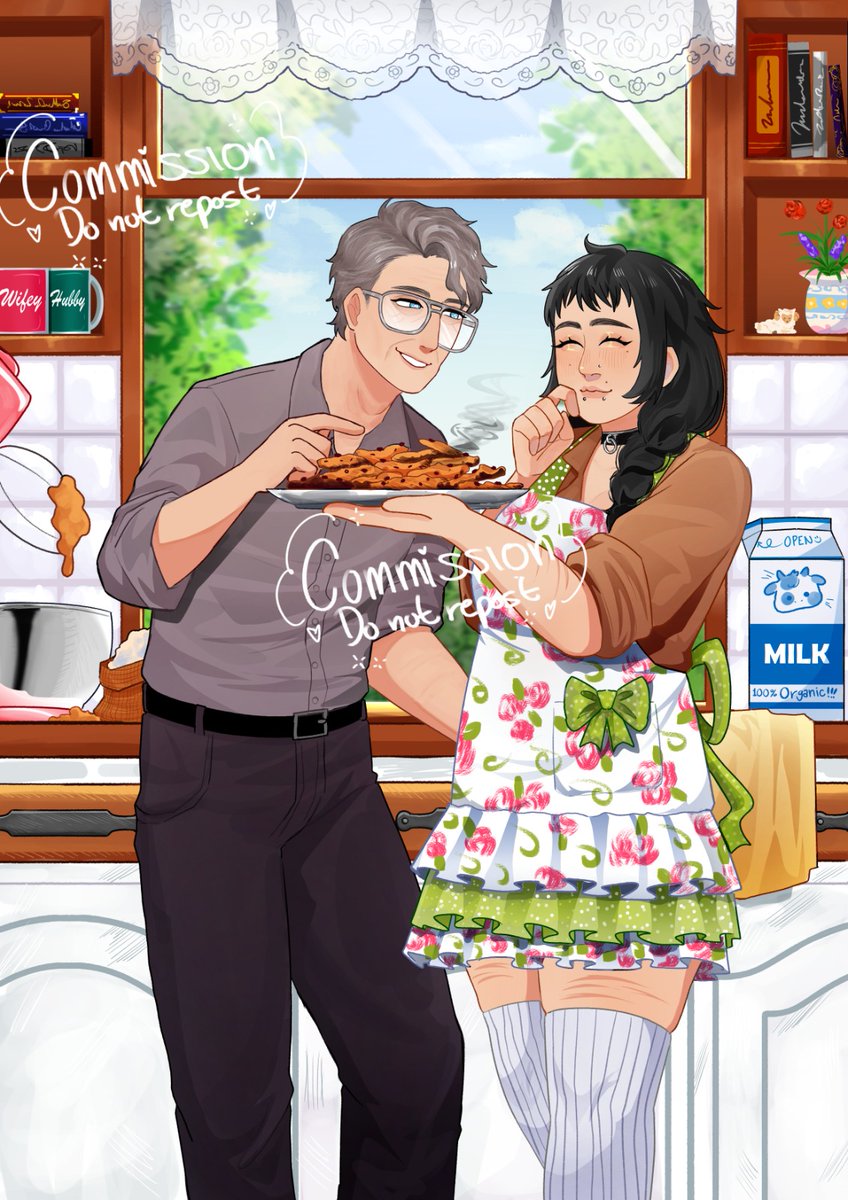 Look at this!! First #VGenComm with background of this lovely couple🙂‍↕️💕
#selfship #yumeship #commissions