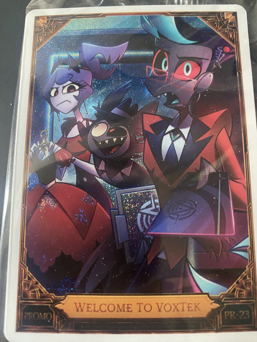 Arrived in my mailbox today: VoxTek Logo Pin and Hazbin Hotel