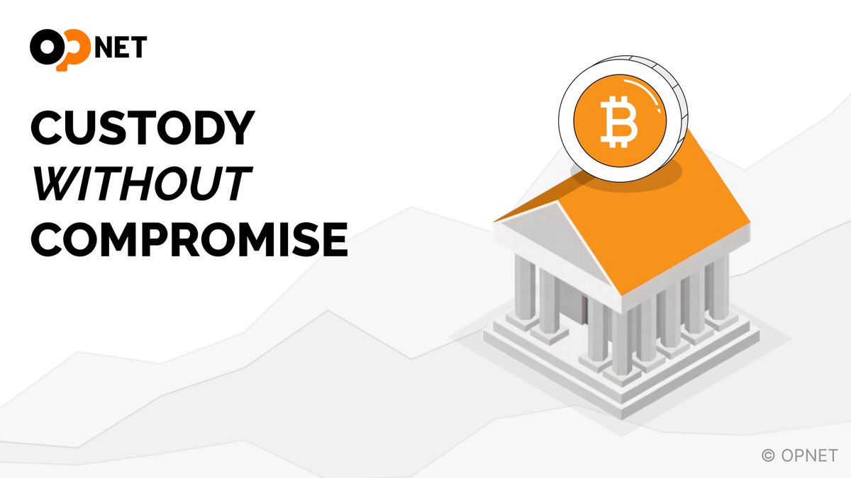Institutions shouldn’t have to weaken custody to access on-chain markets.

OP_NET brings native programmability to Bitcoin Layer 1, allowing capital to move without custody transfers.

Control remains sovereign.

This is institutional grade Bitcoin infrastructure.