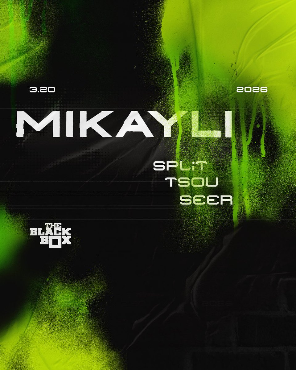 BLACK BOX 3/20 🔊 Honored to be coming back as a headliner. Got