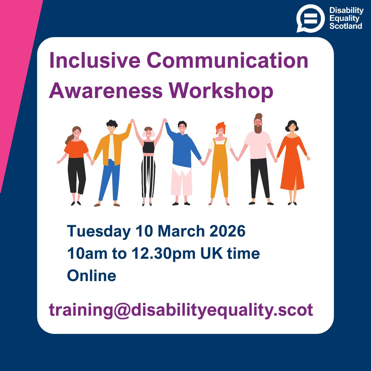 Disability Equality Scotland tweet media