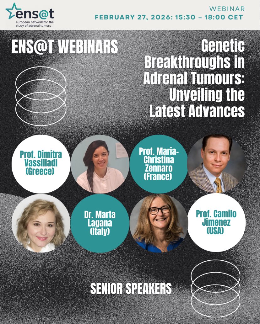 European Network for the Study of Adrenal Tumours tweet media