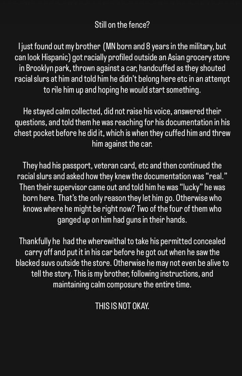 AdvancedCEO's tweet image. My brother's story.

Could’ve been Mary
Could’ve been Charles
Could’ve been Claire
Could’ve been me

I'm not asking people to change their alignment, but I hope your core values don’t support what is happening. 

If you do, please disassociate yourself from my brand.

Your move