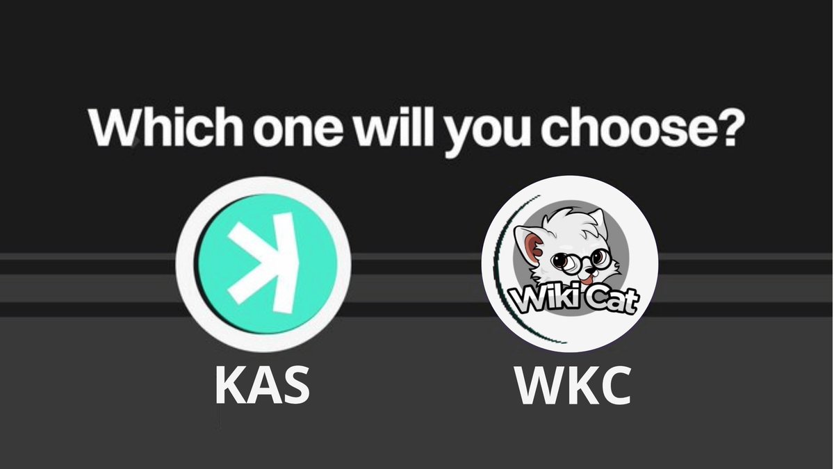 CryptoBio_'s tweet photo. Which coin do you want to be Listed First on Binance  ?

🔄 $WKC      OR      ❤️  $KAS https://t.co/XuWrFH5VqT