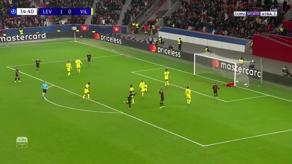 تيلمان يظهر من جديد ويبصم على هدف مميز لباير ليفركوزن #دوري_أبطال_أوروبا 