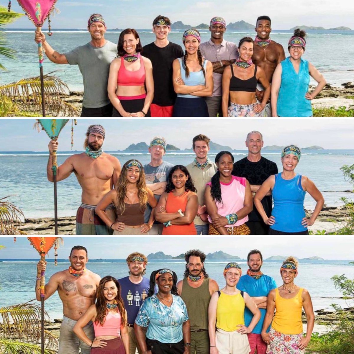 I’m looking at some of the different characters and potential storylines together on these tribes for 50, and some of these tribes look like they were pieced together like a ransom note….and I love it. ✂️🗒️

#Survivor #Survivor50