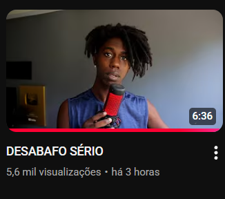 Milesrafa's tweet photo. NOVO VIDEO DO ABELHA!! 
falando sobre sua situação atual 
vão lá apoiar e vejam até o final, 
 link abaixo do video completo. https://t.co/Ym7Sl2Oms4