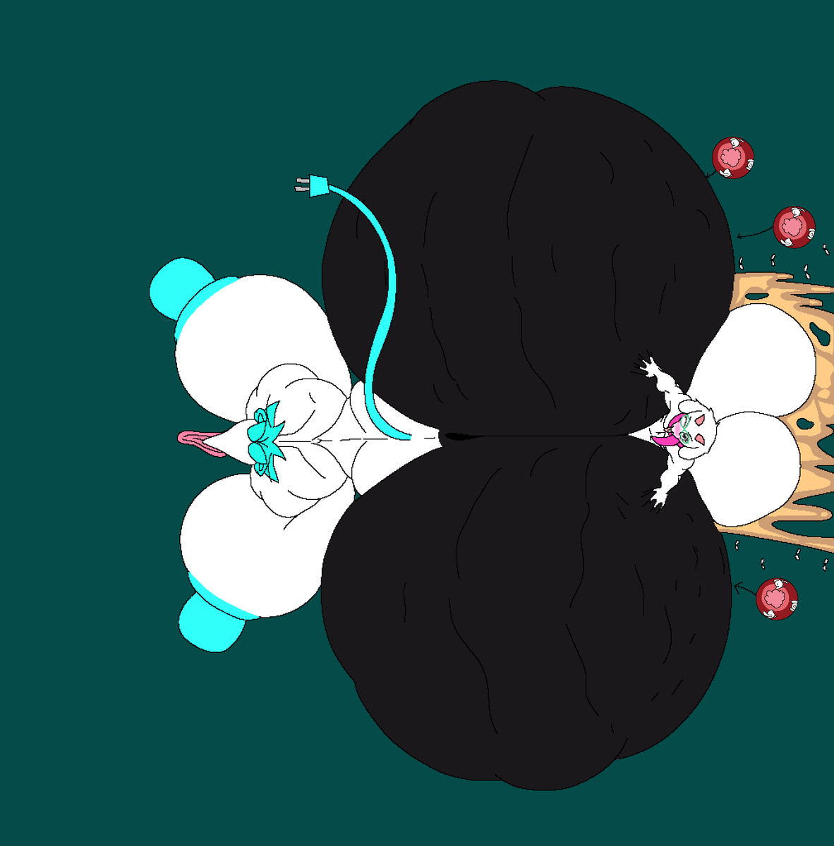 Deltarune edit! For <a href="/Bunfun5/">Marcusdadog 🖌🐶🔞</a> . Little edit of this piece with Ralsei, also Tasque Manager alt because yes.

Original art made by Varix.