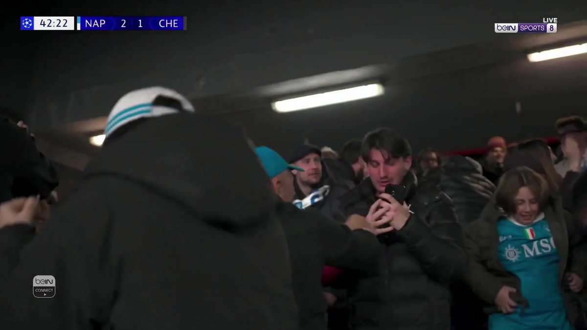 هويلاند يضاعف النتيجة لفريق نابولي في شباك #تشيلسي 