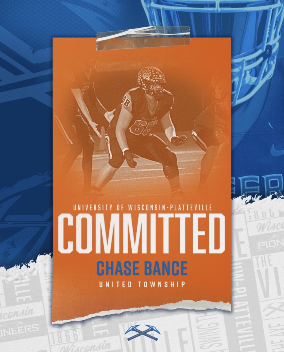 Chase_Bance's tweet image. Excited to announce my commitment to the University of Wisconsin-Platteville to continue my academic and athletic career. Thank you to everyone who has lead me to where I am today.⛏️

@Welch_UTFB @uthsfootball @Allenbt29 @UWPlattFootball @Ryan_Munz #RollNeers ⛏️